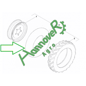 Камера колеса Kverneland AC859938 (АС859938)